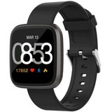 Ceas Smartwatch iUni H5, Touchscreen, Bluetooth, Notificari, Pedometru, Black